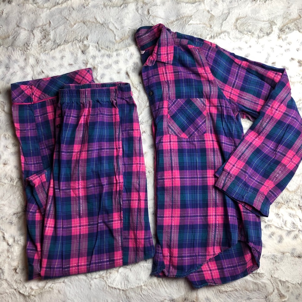 Victoria Secret Plaid PJ 2 Piece Set NWOT